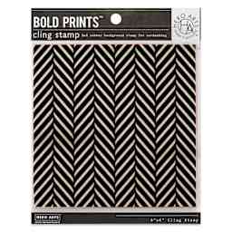 Hero Arts Rubber Cling Stamps - Abstract Feather, 6" x 6" front of packaging