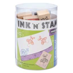 Hero Arts Fun Stuff Woodblock Ink 'n' Stamps - Set of 19 front of packaging