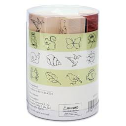 Hero Arts Nature Woodblock Ink ‘n’ Stamps Set, back of packaging