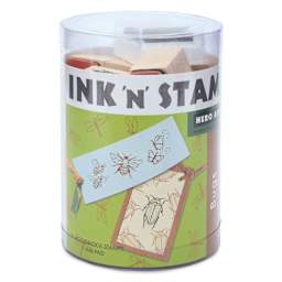 Hero Arts Bugs Woodblock Ink ‘n’ Stamps Set, front of packaging