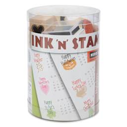 Hero Arts A Year of Holidays Woodblock Ink ‘n’ Stamps Set, front of packaging