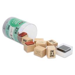 Hero Arts Handmade Mini Tub Woodblock Stamps - Set of 10 contents