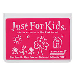 Hero Arts Just For Kids Ink Pad - Hot Pink, front of closed pad