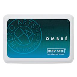 Hero Arts Ombre Ink Pad - Tide Pool to Navy front of container