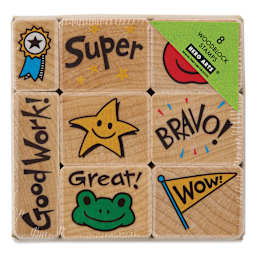 Hero Arts Woodblock Teacher Stamp Sets - Set of 8, Bravo For Teacher