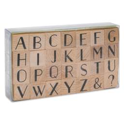 Hero Arts Letters Woodblock Stamp Set - Set of 28, Golden Age