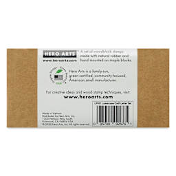 Hero Arts Letters Woodblock Stamp Set - Set of 28, Craft, packaging