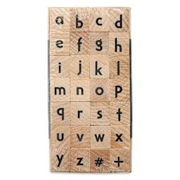 Hero Arts Letters Woodblock Stamp Set - Set of 28, Craft, printed side