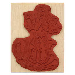 Hero Arts Mermaid Woodblock Stamp stamp face