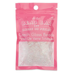 John Bead Bead Bar Czech Glass Bead Assortment - Crystal, 50 g front of packaging