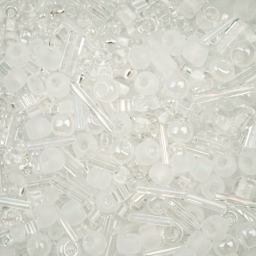 John Bead Bead Bar Czech Glass Bead Assortment - Crystal, 50 g