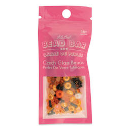 John Bead Bead Bar Czech Glass Bead Assortment - Halloween, 20 g front of packaging