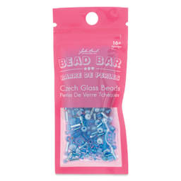 John Bead Bead Bar Czech Glass Bead Assortment - Light Blue, 20 g front of packaging