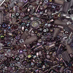 John Bead Bead Bar Czech Glass Bead Assortment - Purple and Amethyst, 20 g