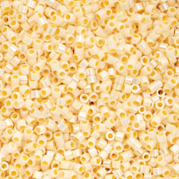 John Bead Cylin 11/0 Cylindrical Seed Beads - Cream AB