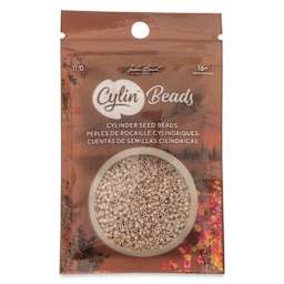 John Bead Cylin 11/0 Matte Macaron Cylindrical Seed Beads - Oat Milk front of packaging