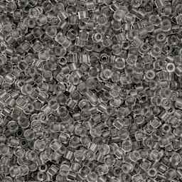 John Bead Cylin 11/0 Glow in the Dark Cylindrical Seed Beads - Grey, 25g