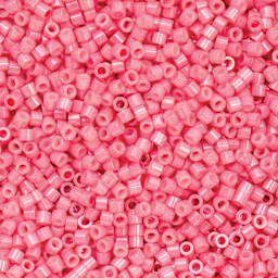 John Bead Cylin 11/0 Cylindrical Seed Beads - Pink Carnation Opaque