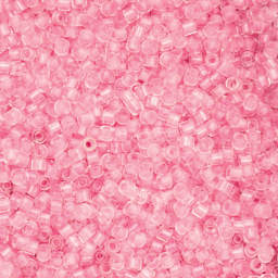 John Bead Cylin 11/0 Glow in the Dark Cylindrical Seed Beads - Pink, 25g