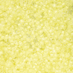 John Bead Cylin 11/0 Glow in the Dark Cylindrical Seed Beads - Yellow, 25g