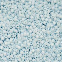 John Bead Cylin 11/0 Cylindrical Seed Beads - Light Blue Sky Opaque