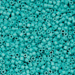 John Bead Cylin 11/0 Cylindrical Seed Beads - Turquoise Blue Opaque