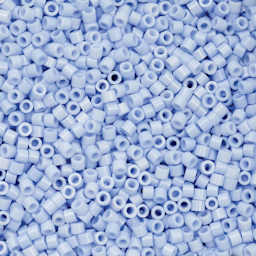 John Bead Cylin 11/0 Cylindrical Seed Beads - Bluebell Mist Opaque