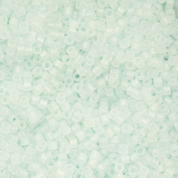 John Bead Cylin 11/0 Matte Macaron Cylindrical Seed Beads - Soft Blue AB