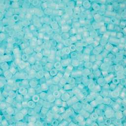 John Bead Cylin 11/0 Matte Macaron Cylindrical Seed Beads - Sky Blue AB