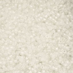 John Bead Cylin 11/0 Glow in the Dark Cylindrical Seed Beads - White to Sky, 25g