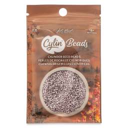 John Bead Cylin 11/0 Cylindrical Seed Beads - Light Lilac AB front of packaging