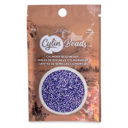 John Bead Cylin 11/0 Cylindrical Seed Beads - Lavender Gemdust front of packaging