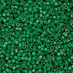 John Bead Cylin 11/0 Cylindrical Seed Beads - Jade Green Opaque