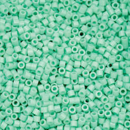 John Bead Cylin 11/0 Cylindrical Seed Beads - Seafoam Opaque