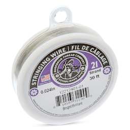 Gudebrod 21 Strand Stainless Steel Stringing Wire - 30' x .024" angled view