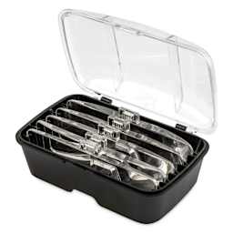 John Bead Head Mounted Magnifier with Lights with swappable lenses packed in case