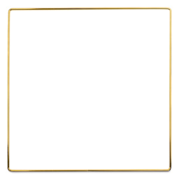 John Bead Iron Metal Shapes Macramé Frames - Square, 200 mm