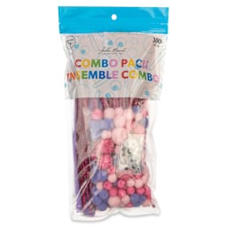 John Bead Mixed Craft Combo Pack - Pkg of 300, Princess Mix front of packaging