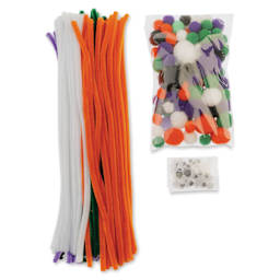 John Bead Mixed Craft Combo Pack - Pkg of 300, Halloween Mix contents