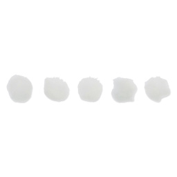 John Bead Pom Poms - Pkg of 100, White, 1"