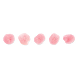 John Bead Pom Poms - Pkg of 100, Pink, 1"