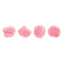John Bead Pom Poms - Pkg of 20, Pink, 2"