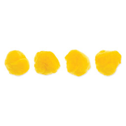 John Bead Pom Poms - Pkg of 20, Yellow, 2"