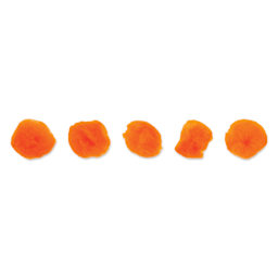 John Bead Pom Poms - Pkg of 100, Dark Orange, 1"