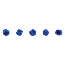John Bead Pom Poms - Pkg of 65, Dark Blue, 1/2"