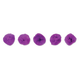 John Bead Pom Poms - Pkg of 100, Purple, 1"