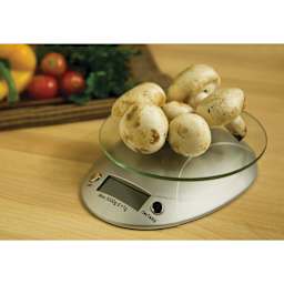 Fox Run Digital Kitchen Scale measuring potatoes