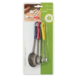 Fox Run Stainless Steel Measuring Spoon Set - Set of 4 front of packaging