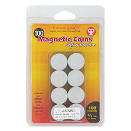 Hygloss Self-Adhesive Magnet Coins front of packaging