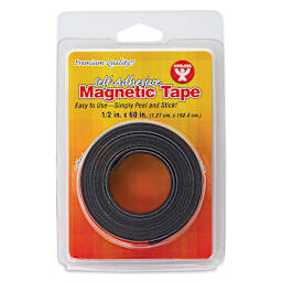 Hygloss Self-Adhesive Magnetic Tape - 1/2" x 60" Roll front of packaging